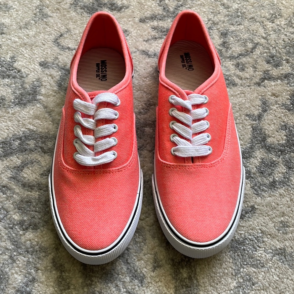 Mossimo Supply Co. Coral and White Sneakers